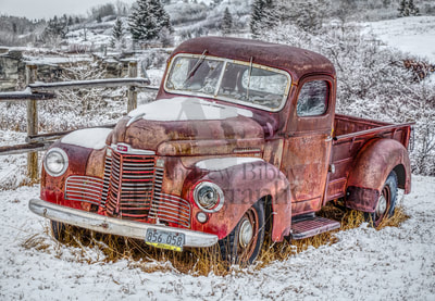 1949 International Harvester KB-2, Old rusty truck, Art