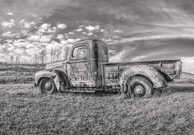 1949 International Harvester KB-2,Old rusty truck, Art