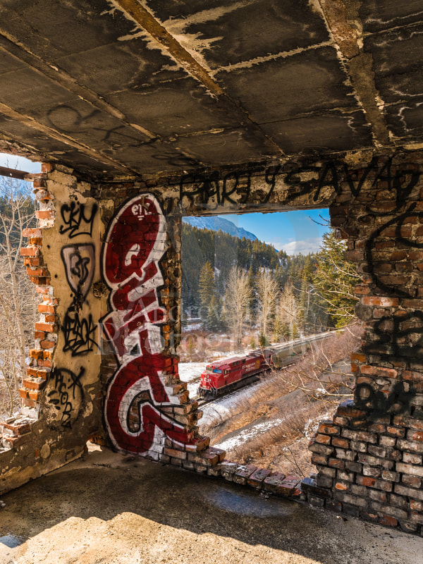 Train, Abandoned, Crowsnest Pass