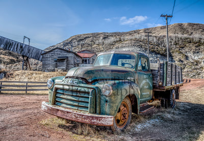 1953 GMC 9100, Old rusty truck, Atlas Coal Mine, Art